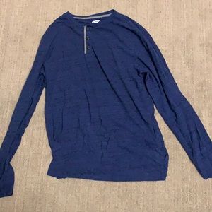 Blue Henley Long Sleeve